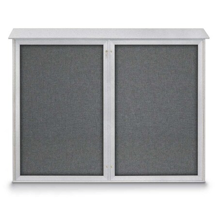United Visual Products Open Faced Easy Tack Board, 48"x36", White Fabric/White UV9001AEZ-WHITE-WHITE
